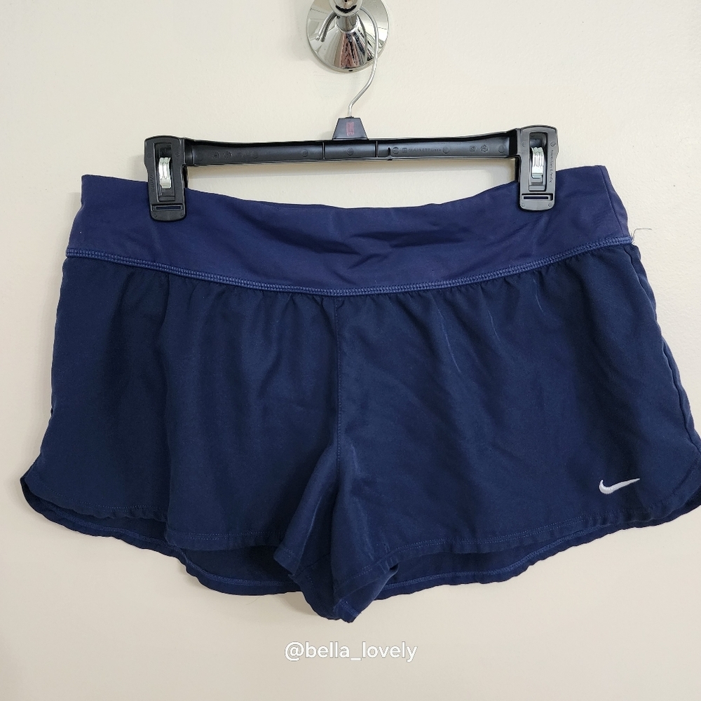 Nike Women's Midnight Blue Shorts Swim Or Casual With Liner - Picture 2 of 8